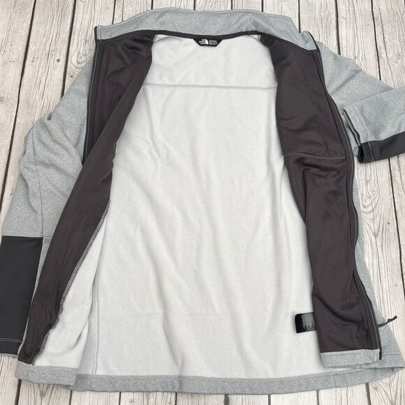 The North Face Mens Canyonlands Full-Zip Fleece Heather Gray Sweatshirt Size 2XL - Picture 3 of 12